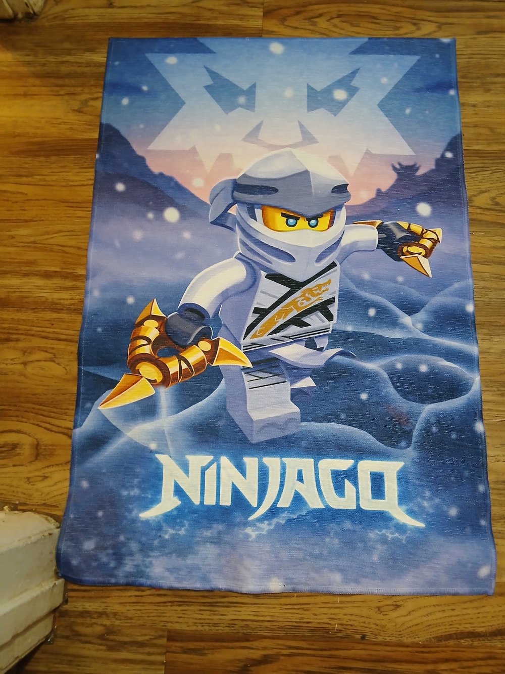 LEGO Ninjago White Ninja Character Rug - Blue/White